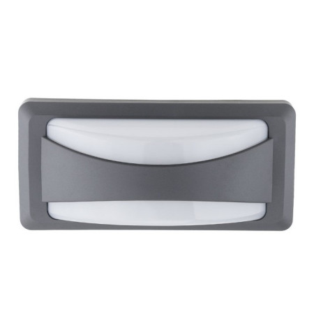 LED sieninis šviestuvas, pilkas, 12W, šilta balta šviesa