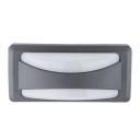 LED sieninis šviestuvas, pilkas, 12W, šilta balta šviesa