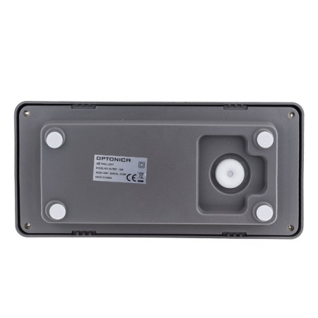 LED sieninis šviestuvas, pilkas, 12W, šilta balta šviesa