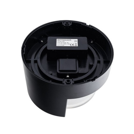 LED sieninis šviestuvas, juodas, apvalus, 15W, neutrali balta šviesa