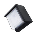 LED sieninis šviestuvas, juodas, kvadratinis, 12W, neutrali balta šviesa