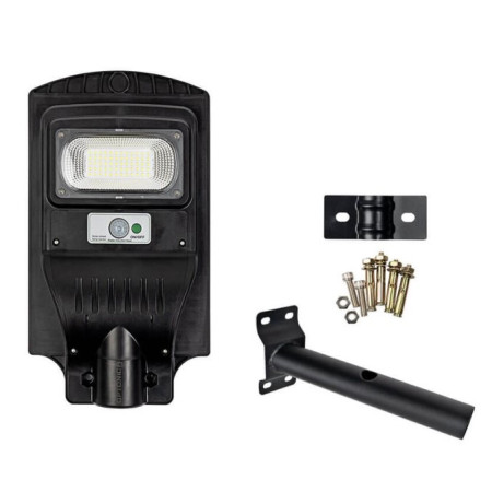 LED saulės gatvės šviestuvas, 8W, šalta balta šviesa