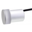 LED sieninis šviestuvas, poliruotas metalas, 1.3W, gintarinė šviesa