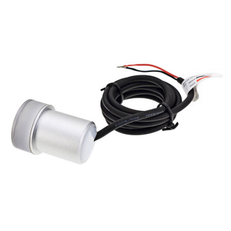 LED sieninis šviestuvas, poliruotas metalas, 1.3W, gintarinė šviesa