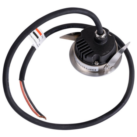 LED šviestuvas, mini, įleidžiamas, juodas, 1W, šalta balta šviesa