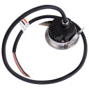 LED šviestuvas, mini, įleidžiamas, juodas, 1W, šilta balta šviesa