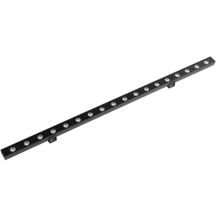 LED sieninis šviestuvas, pailgas, juodas, 18W, šilta balta šviesa