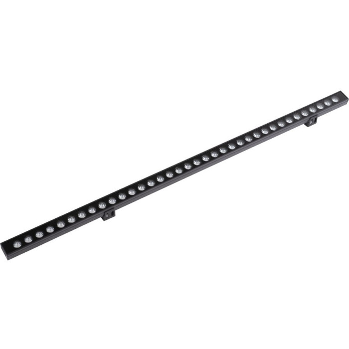 LED sieninis šviestuvas, pailgas, juodas, 36W, šilta balta šviesa