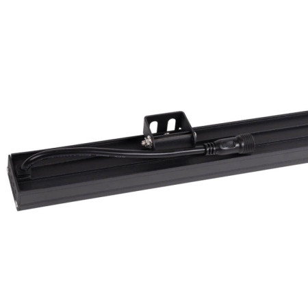 LED sieninis šviestuvas, pailgas, juodas, 36W, šilta balta šviesa