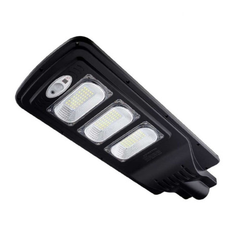 LED saulės gatvės šviestuvas, su baterija, 12W, šalta balta šviesa