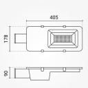 LED saulės gatvės šviestuvas, su baterija, 35W, šalta balta šviesa