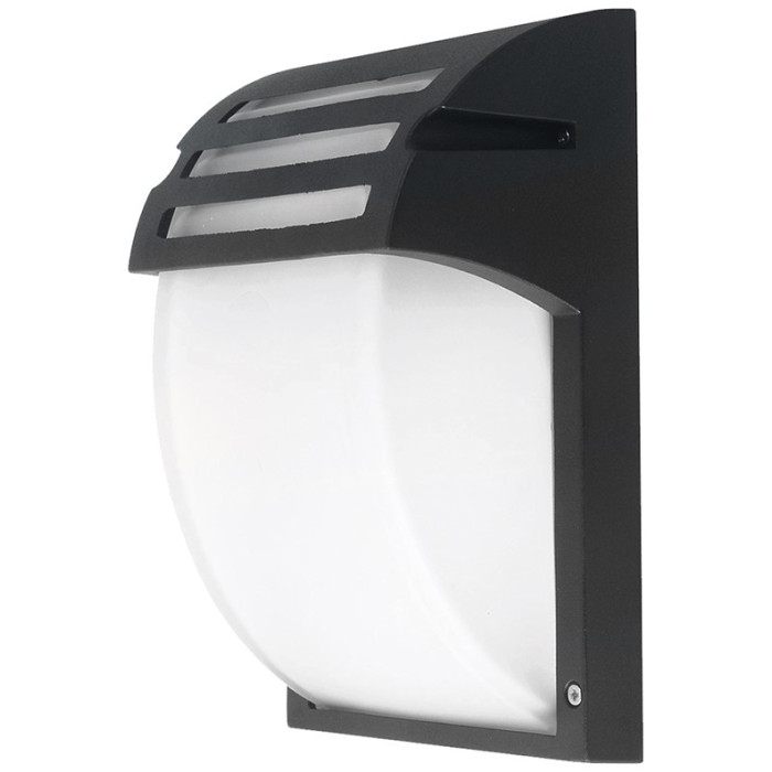 LED sieninis šviestuvas, matinis juodas