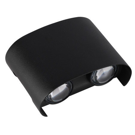 LED sieninis šviestuvas, juodas, 4W, šilta balta šviesa