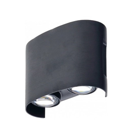 LED sieninis šviestuvas, juodas, 4W, šilta balta šviesa