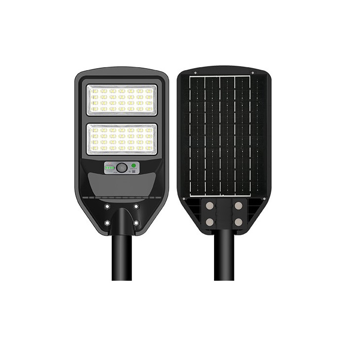 LED saulės gatvės šviestuvas, nuotolinis valdymas, 8W, šalta balta šviesa