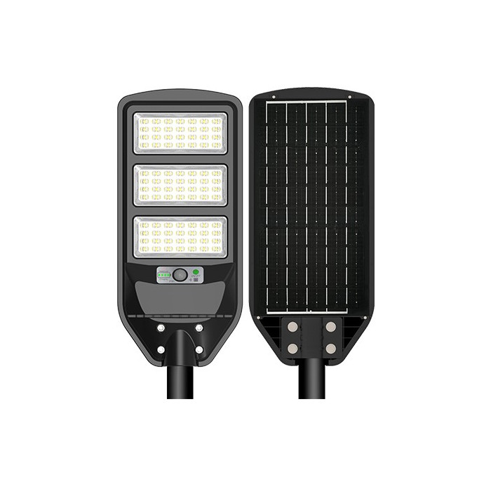 LED saulės gatvės šviestuvas, nuotolinis valdymas, 12W, šalta balta šviesa