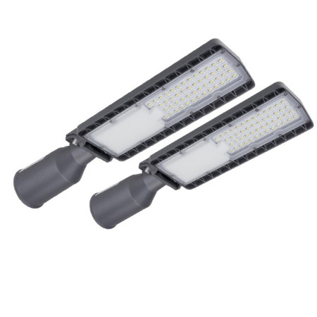 LED gatvės šviestuvas, su viršįtampio apsauga, 150Lm/W, 30W, šalta balta šviesa