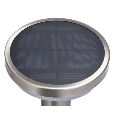 LED saulės sieninis Up šviestuvas, PIR jutiklis, poliruotas metalas, 4.4W, šilta balta šviesa