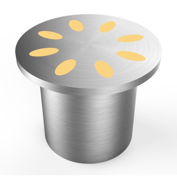 LED baseino sienos šviestuvas, 1W, RGB spalvos