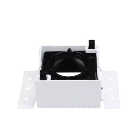 LED lubų šviestuvas, kvadratinis, aliumininis, juodas reflektorius