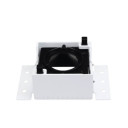 LED lubų šviestuvas, kvadratinis, aliumininis, juodas reflektorius