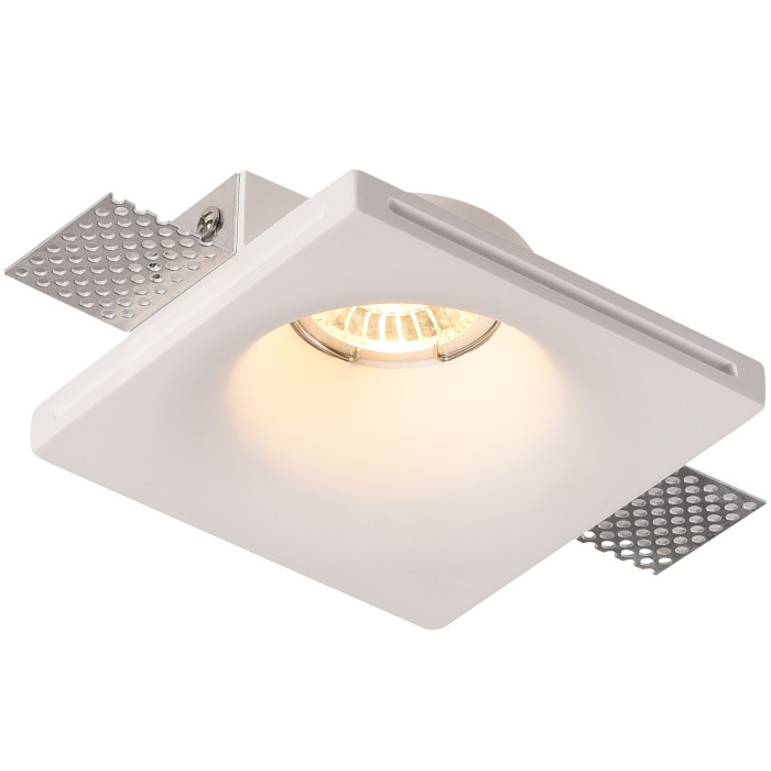 LED lubų šviestuvas, kvadratinis, gipsinis, apvalus