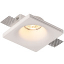 LED lubų šviestuvas, kvadratinis, gipsinis, apvalus