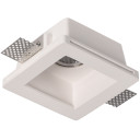 LED lubų šviestuvas, kvadratinis, gipsinis, 1 lizdas