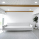 LED lubų šviestuvas, kvadratinis, gipsinis, matinis stiklas, 1 lizdas