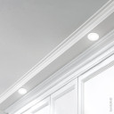 LED lubų šviestuvas, apvalus, plastikinis, matinis stiklas