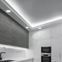 LED lubų šviestuvas, apvalus, plastikinis, matinis stiklas