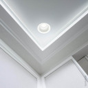 LED lubų taškinis šviestuvas, apvalus, plastikinis, matinis stiklas