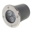 LED lauko taškinis šviestuvas, įmontuojamas, 3W, šalta balta šviesa