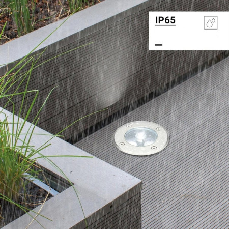 LED lauko taškinis šviestuvas, įmontuojamas, 3W, šalta balta šviesa