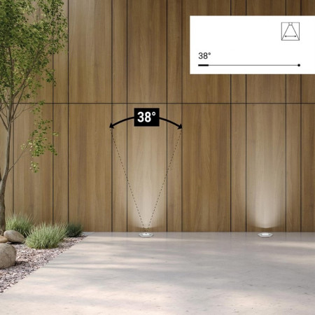 LED lauko taškinis šviestuvas, įmontuojamas, 3W, šalta balta šviesa