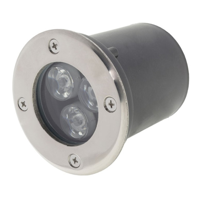 LED lauko taškinis šviestuvas, įmontuojamas, 3W, šilta balta šviesa