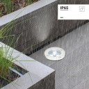 LED lauko taškinis šviestuvas, įmontuojamas, 3W, šilta balta šviesa