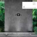 LED lauko taškinis šviestuvas, įmontuojamas, 1W, šalta balta šviesa