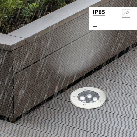 LED lauko taškinis šviestuvas, įmontuojamas, 5W, šalta balta šviesa