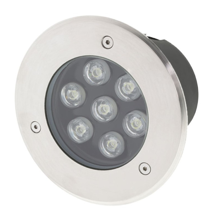 LED lauko taškinis šviestuvas, įmontuojamas, 7W, šalta balta šviesa