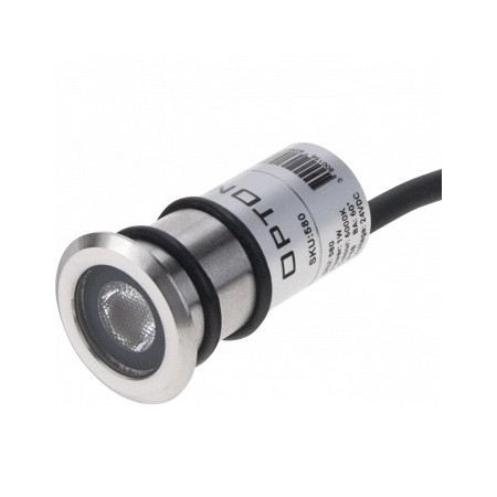 LED žemės paviršinis šviestuvas, nerūdyjantis plienas, 1W, šalta balta šviesa