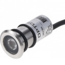 LED žemės paviršinis šviestuvas, nerūdyjantis plienas, 1W, šilta balta šviesa