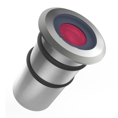 LED žemės paviršinis šviestuvas, nerūdyjantis plienas, 1W, mėlyna šviesa