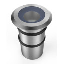 LED žemės paviršinis šviestuvas, nerūdyjantis plienas, 1.3W, šalta balta šviesa