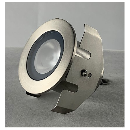 LED žemės paviršinis šviestuvas, su šešėliu, 1.3W, šalta balta šviesa