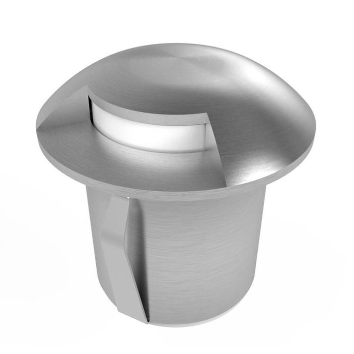 LED žemės paviršinis šviestuvas, nerūdyjantis plienas, 1 spindulys, 1.3W, šalta balta šviesa