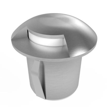 LED žemės paviršinis šviestuvas, nerūdyjantis plienas, 1 spindulys, 1.3W, šalta balta šviesa