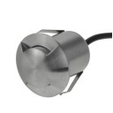 LED žemės paviršinis šviestuvas, nerūdyjantis plienas, 2 spinduliai, 1.3W, šalta balta šviesa