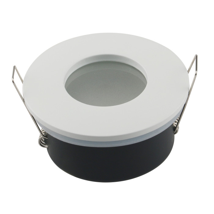 LED taškinis šviestuvas, IP65, apvalus, baltas, apskritimas