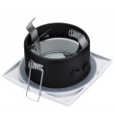 LED taškinis šviestuvas, IP65, kvadratinis, baltas, apskritimas